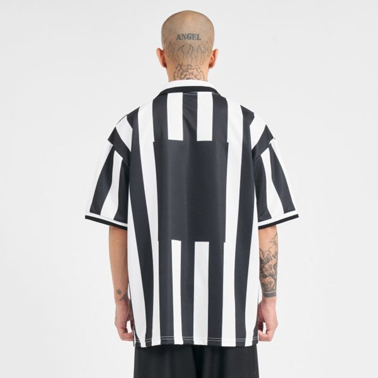 TF customized Sublimation Zebra Stripes Shirts Menswear Streetwear Cotton Polo T-Shirts