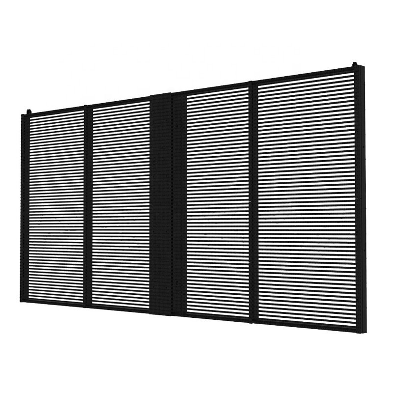 Transparent Glass Led Screen Shop Window Indoor Clear HD P3.91-7.81 Transparent Led Screen