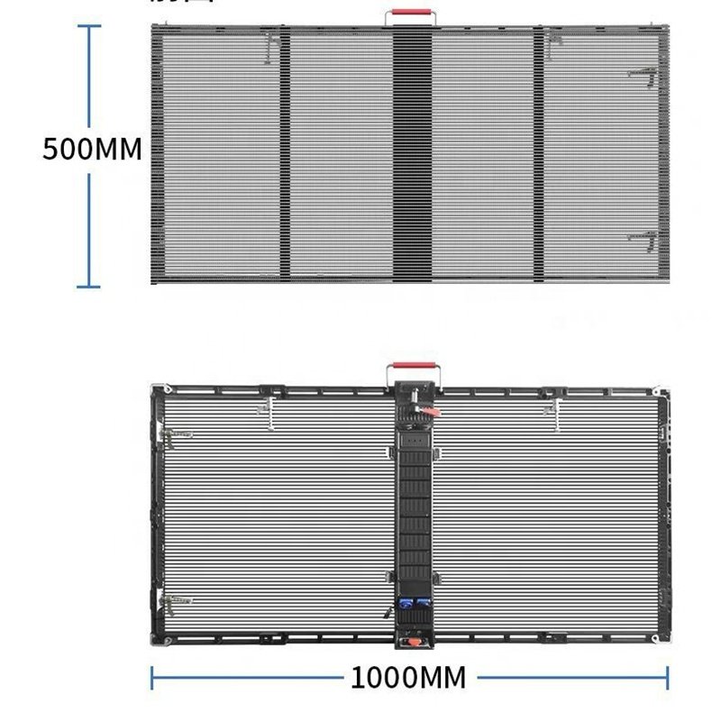 Transparent Glass Led Screen Shop Window Indoor Clear HD P3.91-7.81 Transparent Led Screen