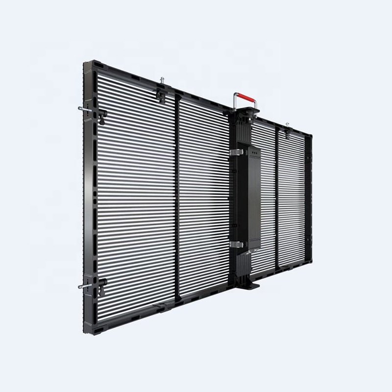 Transparent Glass Led Screen Shop Window Indoor Clear HD P3.91-7.81 Transparent Led Screen