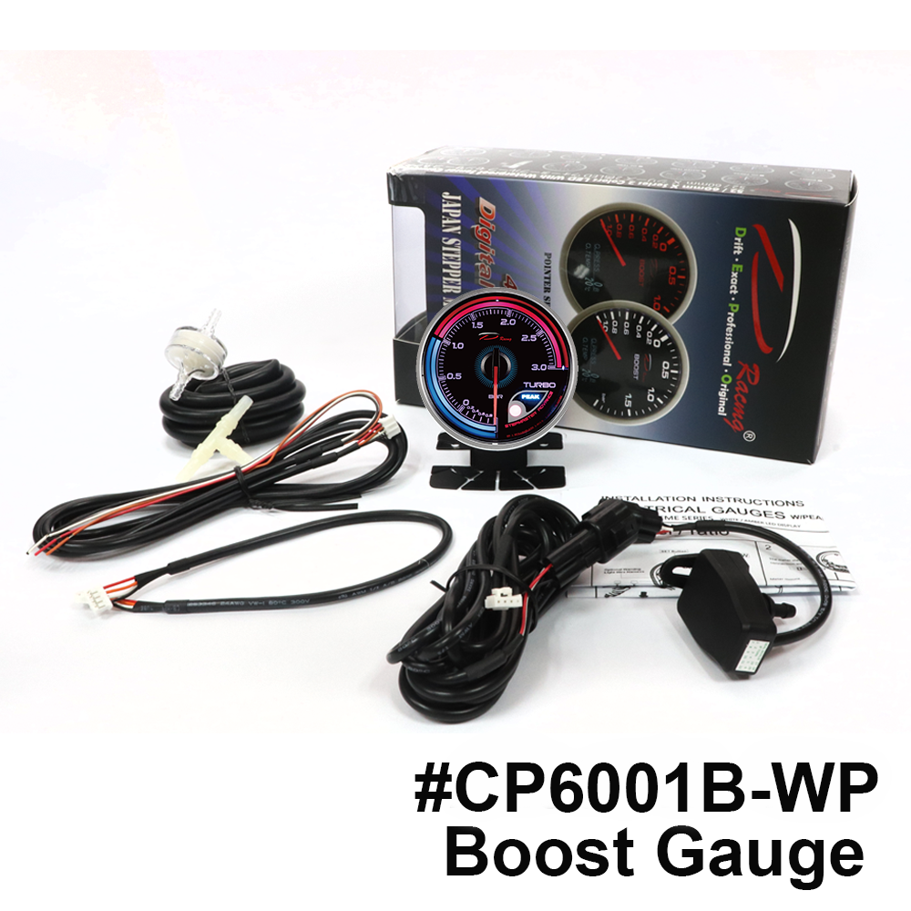 60mm racing boost turbo gauge 256 colors led display