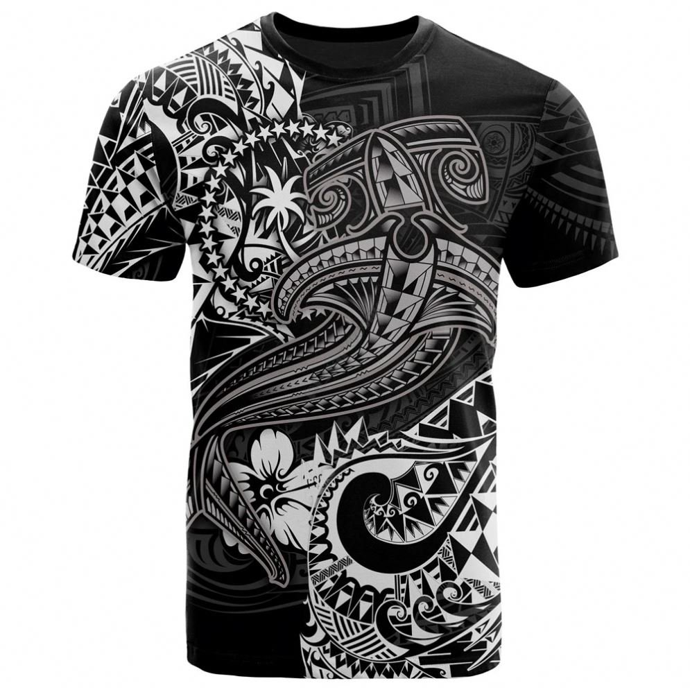 Drop Shipping Products 2024 Polynesian Tribal Chuuk Designer High Quality T Shirts Wholesale Custom Logo Personalized Beach Tops