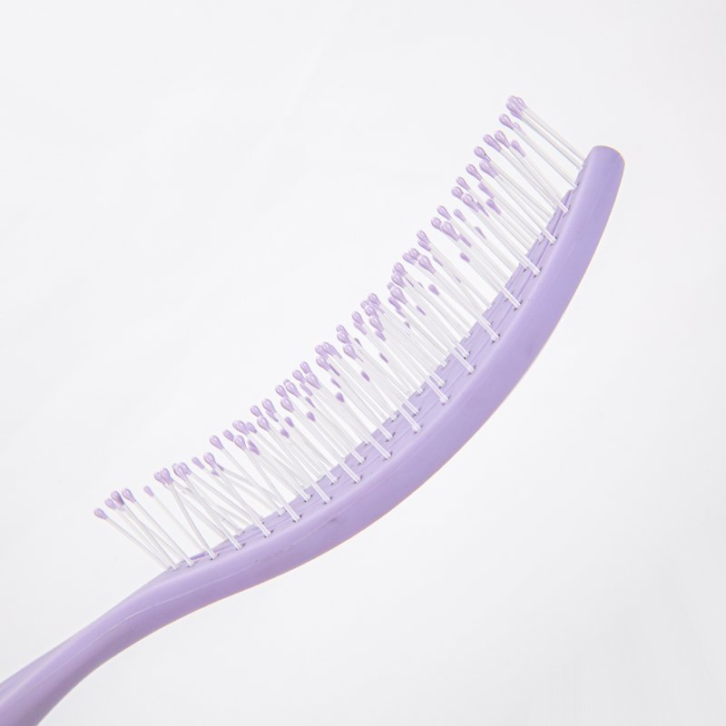 salon Styling Plastic Hollow brosse cheveux afro cepillos Curved para el cabello Hairdressing Detangling vent brush