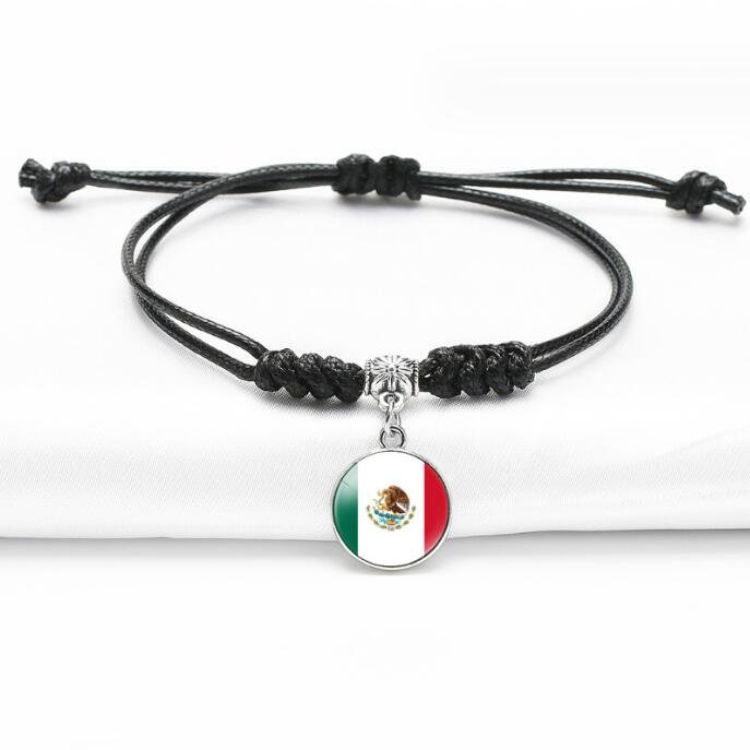 wholesale New Style handmade Braided rope North America country flag Haiti Bracelet