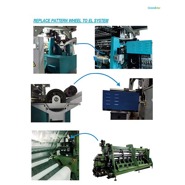 Adding EL System for karl mayer warp knitting machine Tricot and Raschel recondition machine