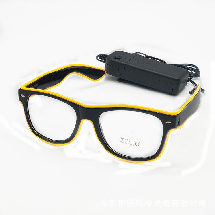 Hot Selling Flashing Led EL Glasses Light Up Sunglasses For Party Luminous Led Glasses party Decoration Supplies