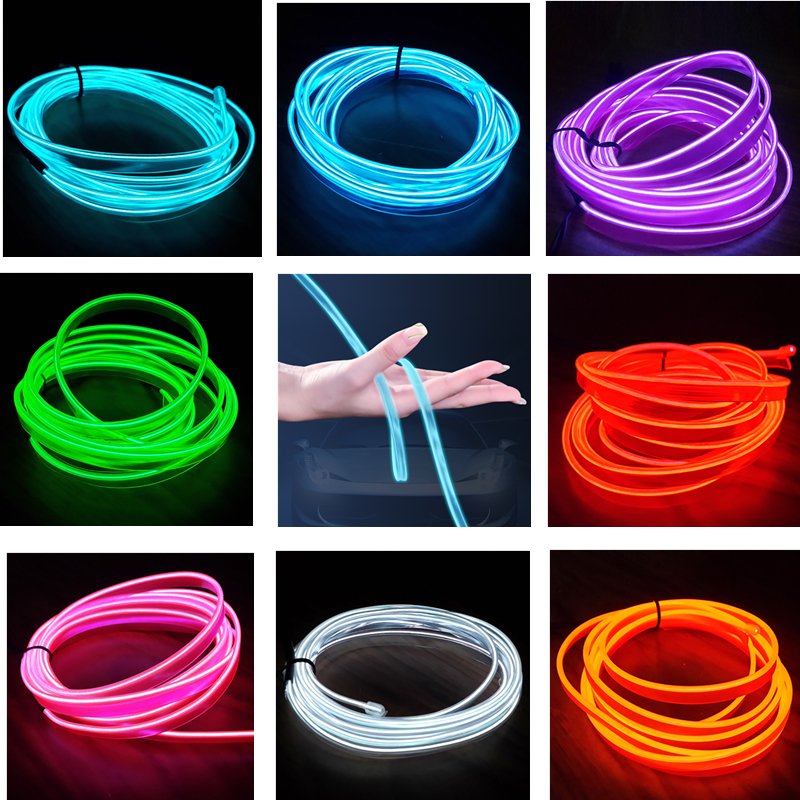3m Car Neon Light Wire Cold Light Products ambient light for car interior Decorate