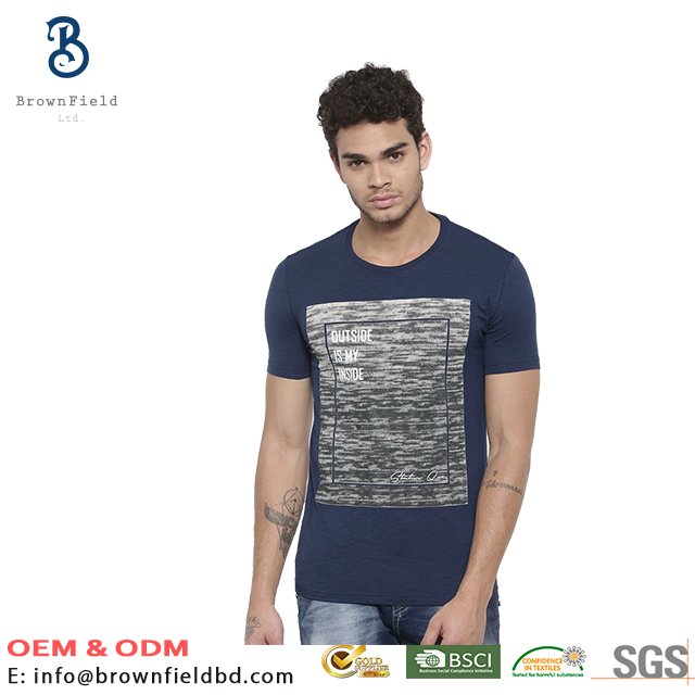 Cotton Custom Bangladesh Manufacturer High Quality Products Printed Short Sleeve Soft With Logo Running Sport T-shirt