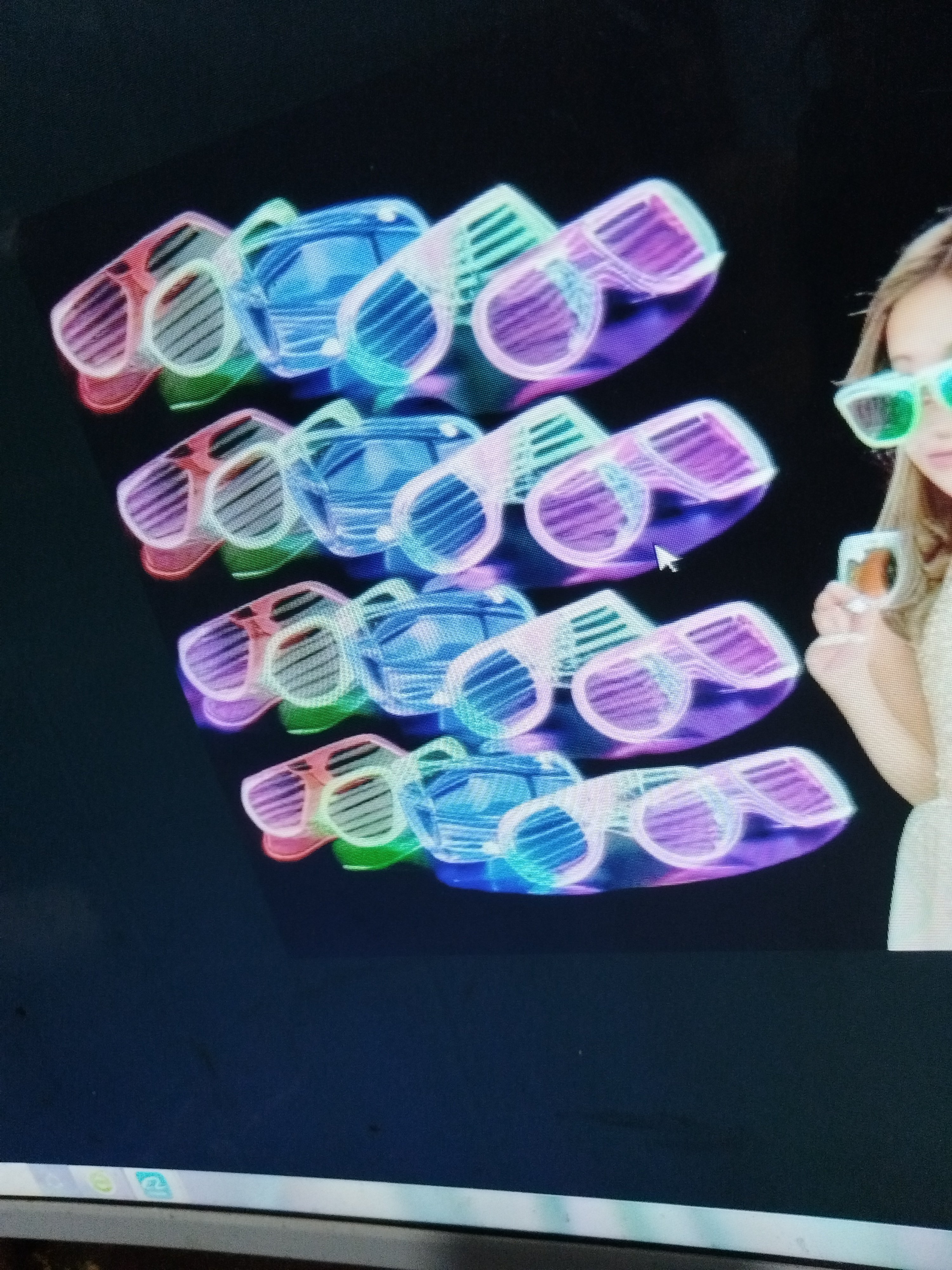 Luminous Flash Party Glasses Flash Changing Anime Cyberpunk Luminous Glasses For Party El Heart-Shaped Luminous Glasses