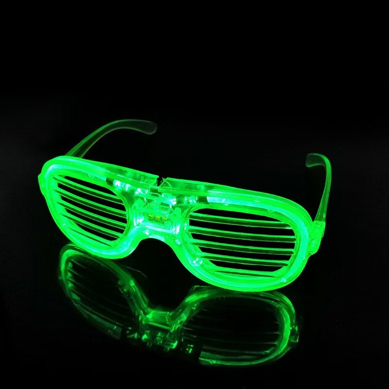 Luminous Flash Party Glasses Flash Changing Anime Cyberpunk Luminous Glasses For Party El Heart-Shaped Luminous Glasses