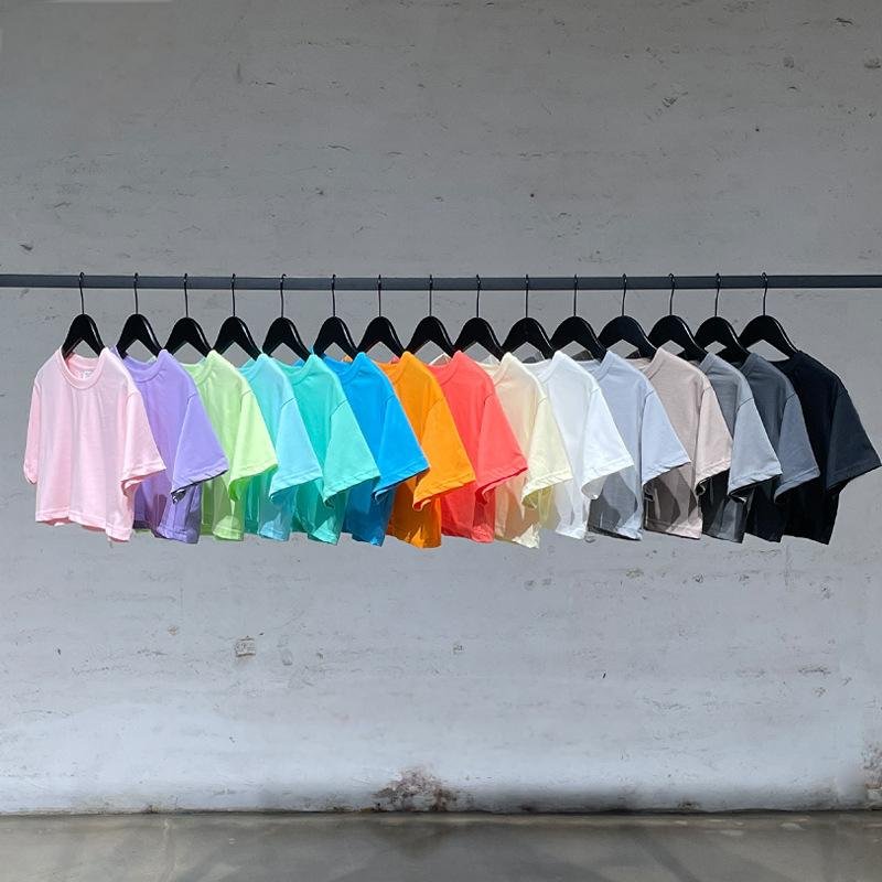 Y2k Print On Demand High Quality Crewneck Drop Shoulder Custom Print Tshirt 100% Cotton Women Plain T-Shirts