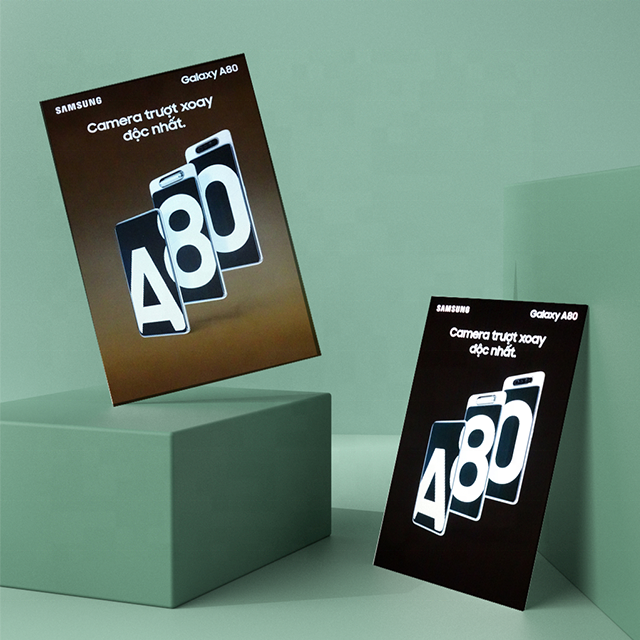 low cost EL post cold light panel light box display sign for car body for ceiling for decoration for hotel for ktv for bar menu