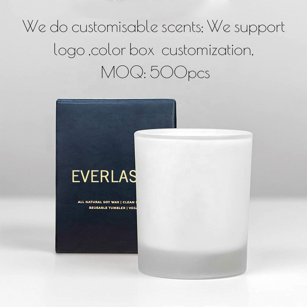 custom scented private label pure soy wax candle glass jar in 8oz 10oz 12oz 16oz 20oz
