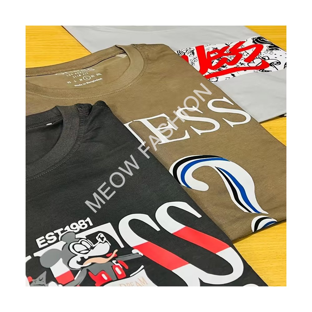 New Apparel Stock Lot Bangladesh Branded Product Factory Cancel T shirt Surplus clearance for Men's clothing in Cheap Rate