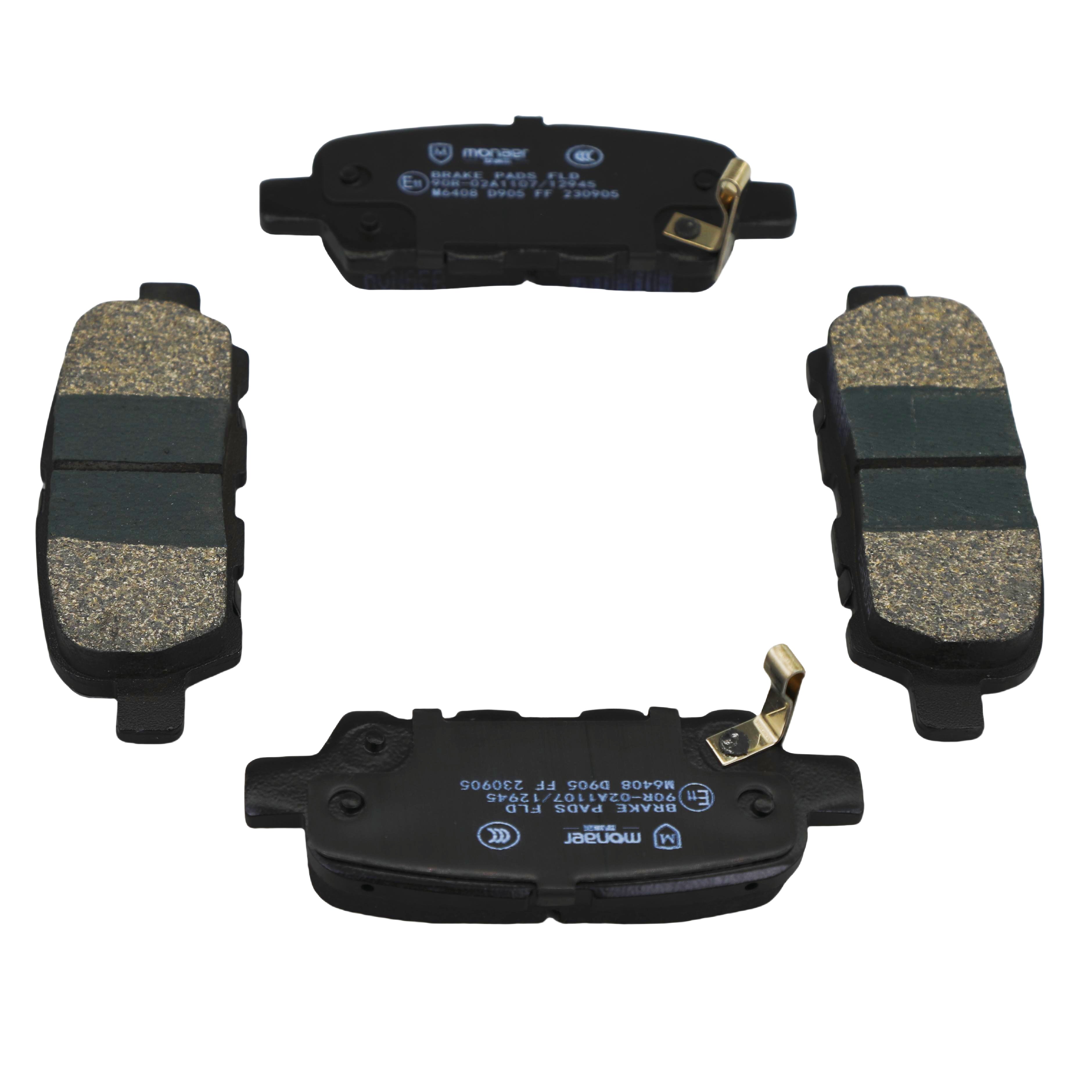 Monaer Brake Pads High Quality D905 Ceramic Front Disc Brake Pad for Nissan