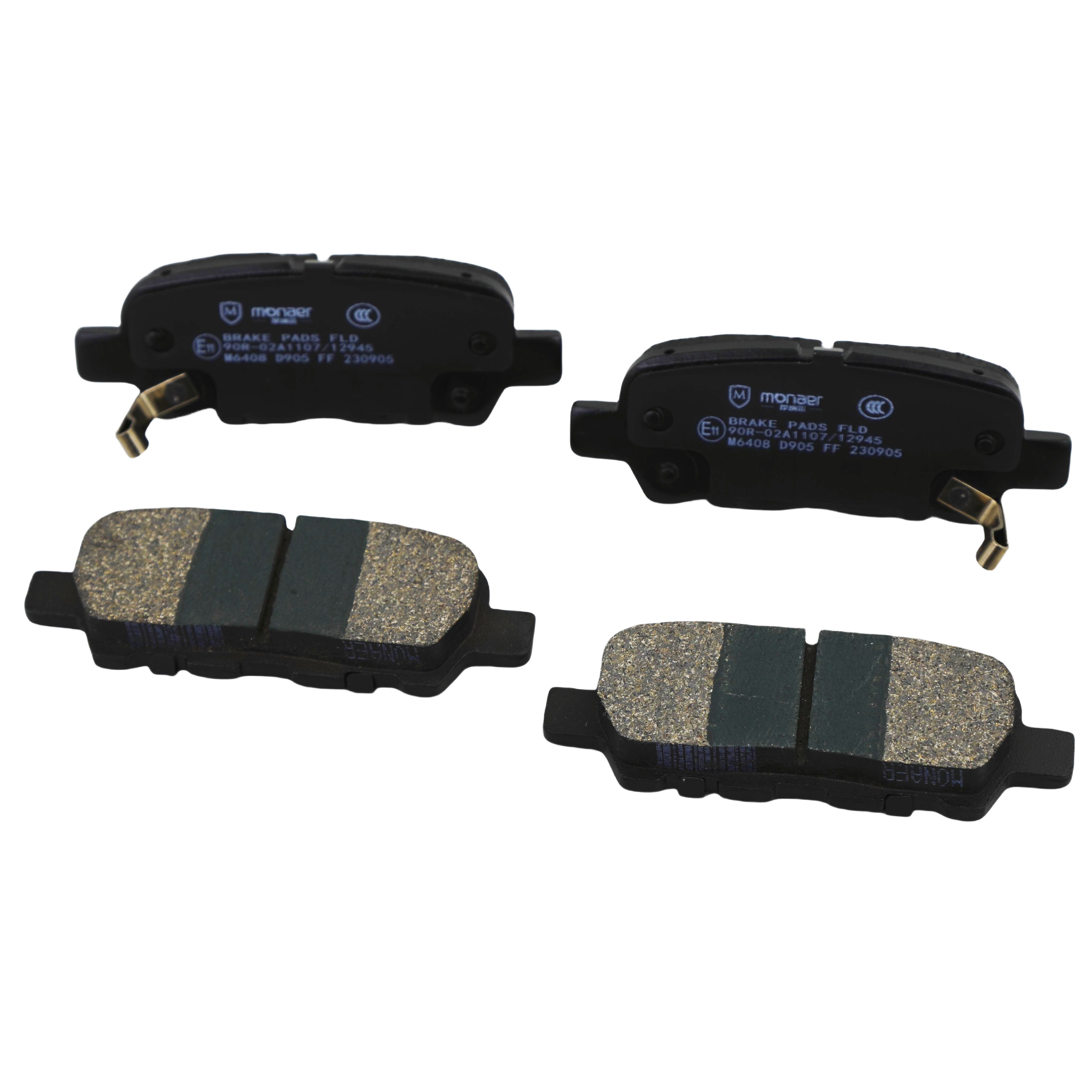Monaer Brake Pads High Quality D905 Ceramic Front Disc Brake Pad for Nissan