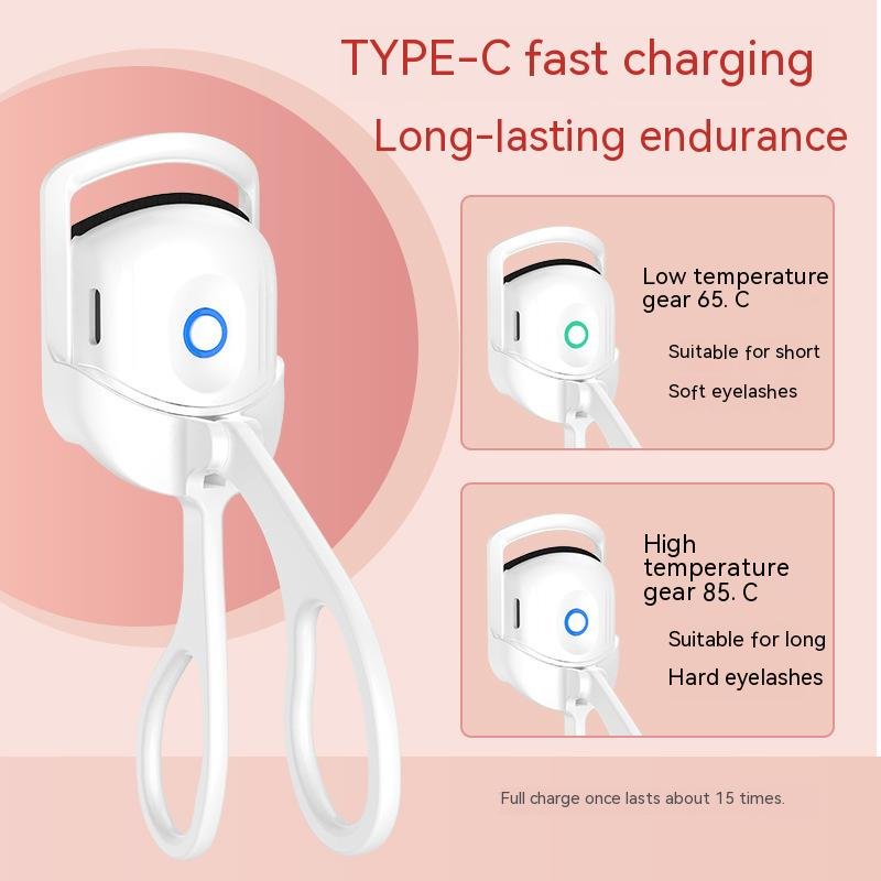 New electronic products one-step lash mini white cute eyelash curler