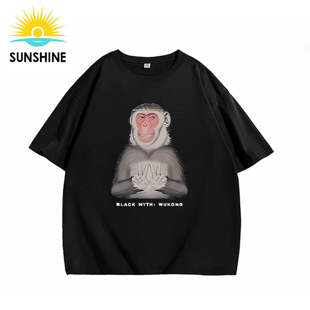 Amazon Hot -Selling Black Myth Wukong Ps 5 Shirts For Men Women Dryfit Running Shirts Short Sleeve Printed T Shirt Dropshipping