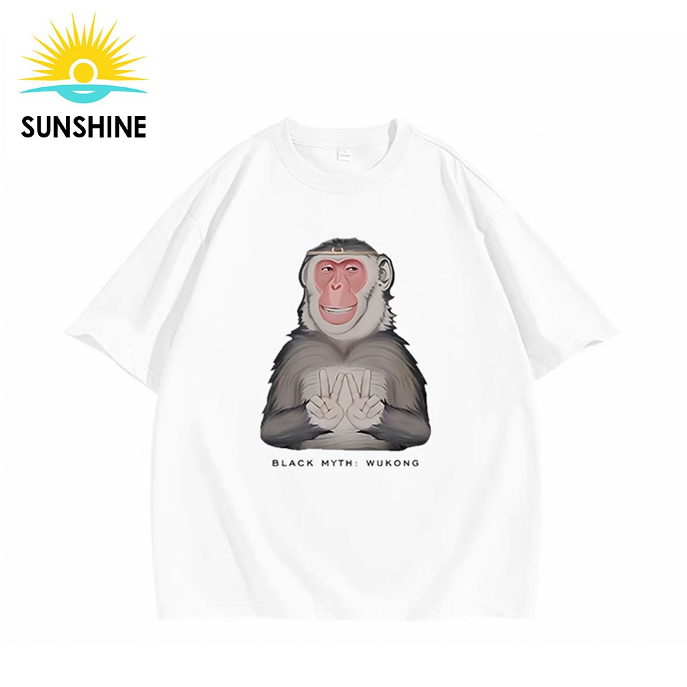Amazon Hot -Selling Black Myth Wukong Ps 5 Shirts For Men Women Dryfit Running Shirts Short Sleeve Printed T Shirt Dropshipping