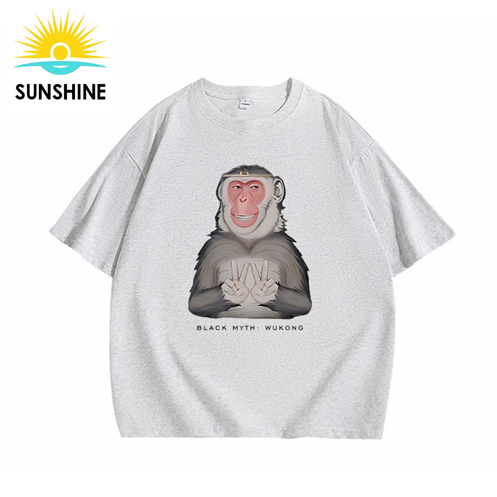 Amazon Hot -Selling Black Myth Wukong Ps 5 Shirts For Men Women Dryfit Running Shirts Short Sleeve Printed T Shirt Dropshipping