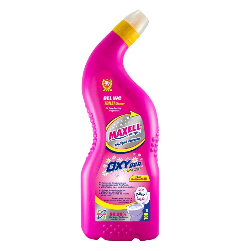 Toilet Floor Cleaner Product Modern Detergent Eco Friendly Organic Blue Flush Non Toxic Fragrance 1Liter Bottle