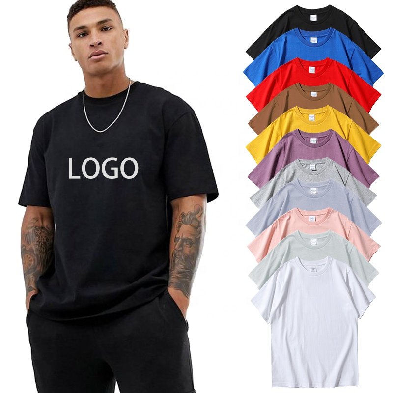 Customizable Custom Blank Mens T Shirts Clothing Streetwear Vetement Round Neck Men T-shirt Print High Quality New Silk Screen