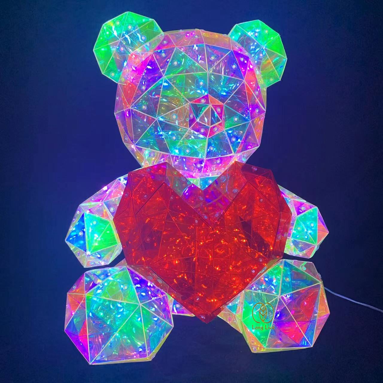 New Arrival Rosa Artifical Gigante Grande Golden Teddy Bear Rose Bare With Box Halloween