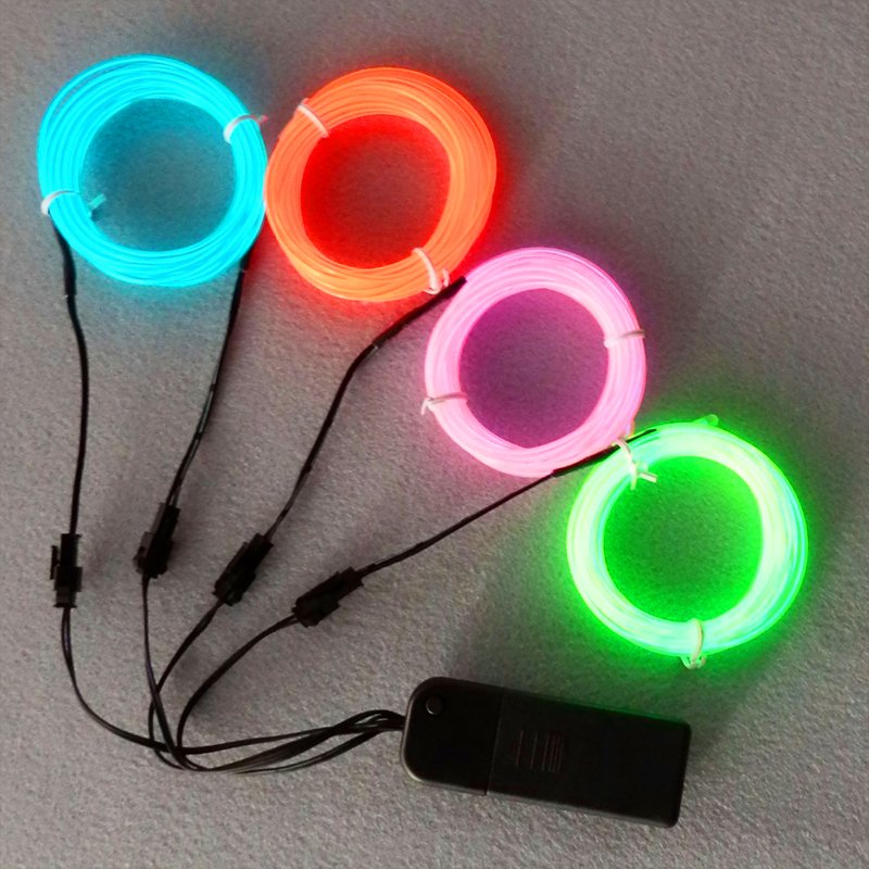 cuttable high brightness low cost 1cm 1.2cm 2cm 3cm 5cm wide 1m 2m length EL strip EL tape EL wire neon strip
