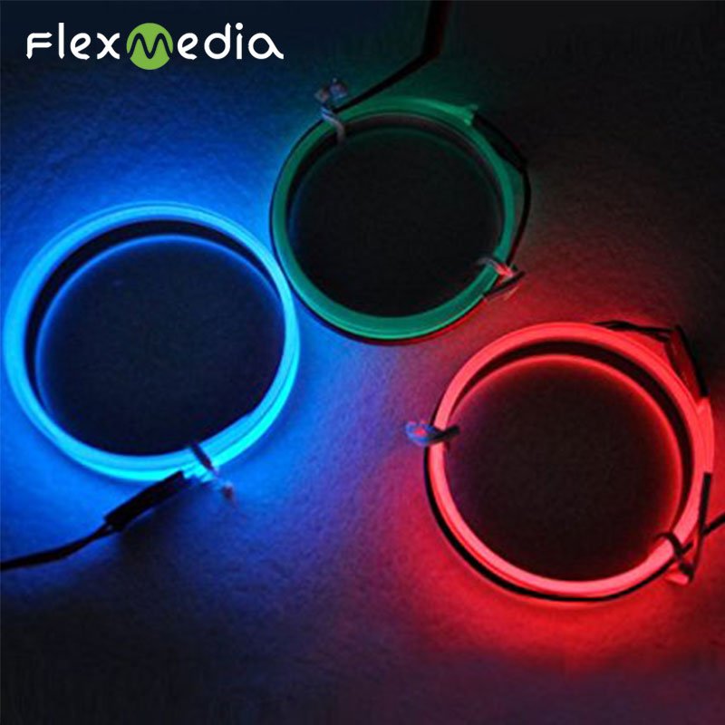 cuttable high brightness low cost 1cm 1.2cm 2cm 3cm 5cm wide 1m 2m length EL strip EL tape EL wire neon strip