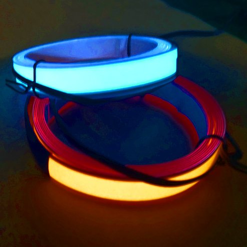 cuttable high brightness low cost 1cm 1.2cm 2cm 3cm 5cm wide 1m 2m length EL strip EL tape EL wire neon strip