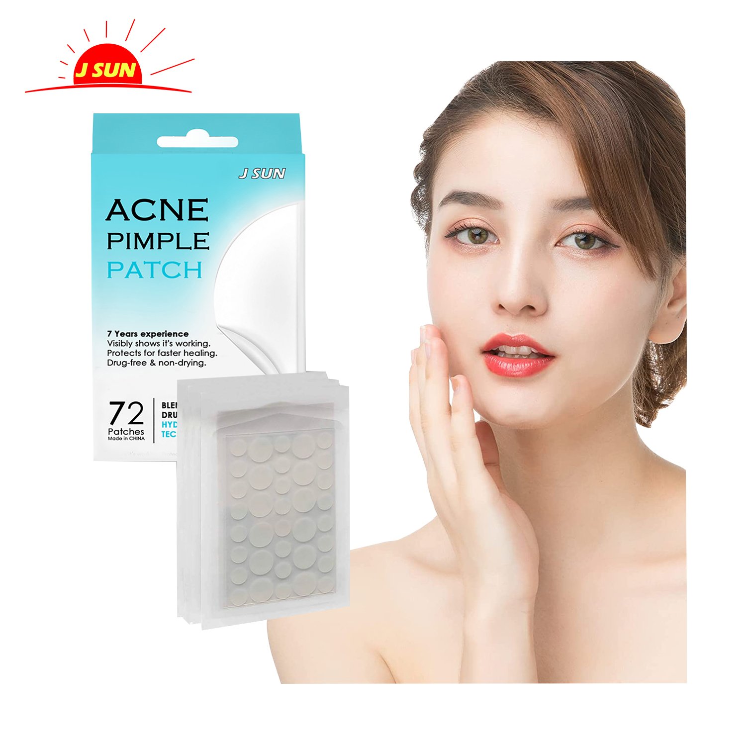 Hot selling beauty product Vegan&cruelty-free parche para el acne