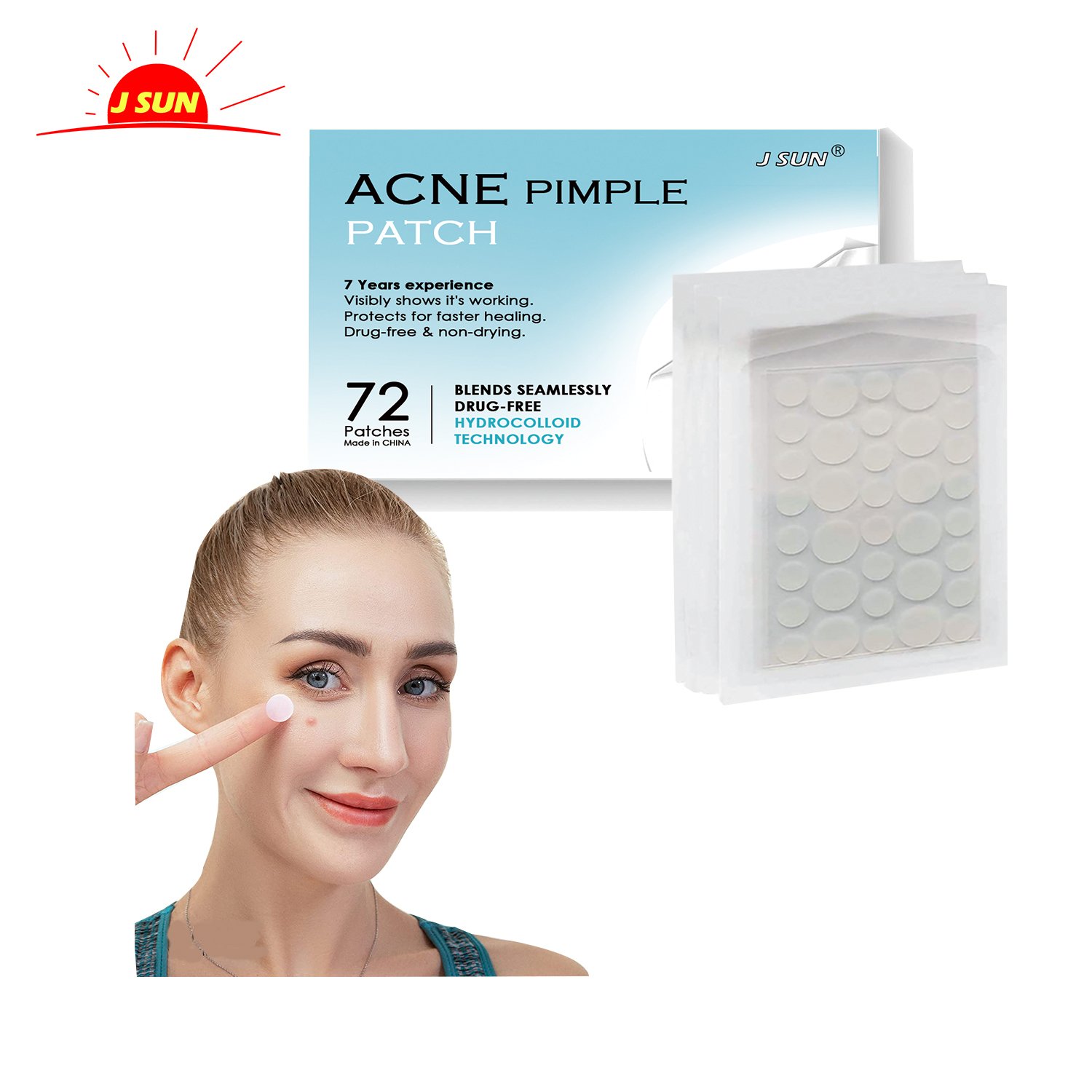Hot selling beauty product Vegan&cruelty-free parche para el acne