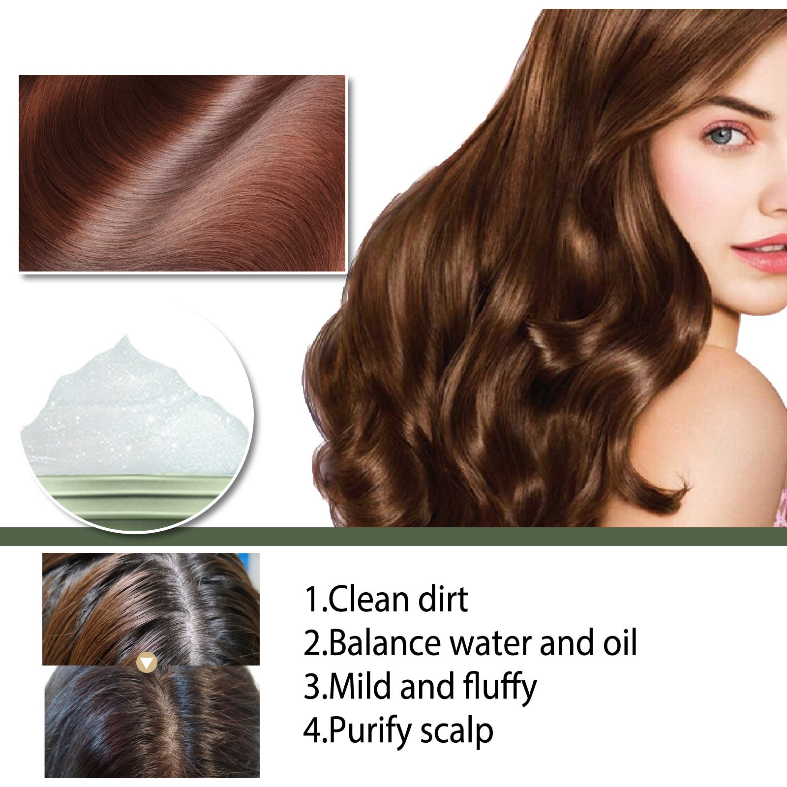 EELHOE OEM&ODM Hair Products Sea Salt Hair Repair Treatment Rich Foam Shampoo
