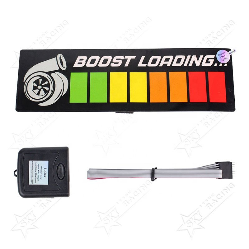 JDM Wanted 5 Star Custom EL Light Up Electroluminescent Car Door Window LED Light Windshield Glow Panel Stickers for Decoration