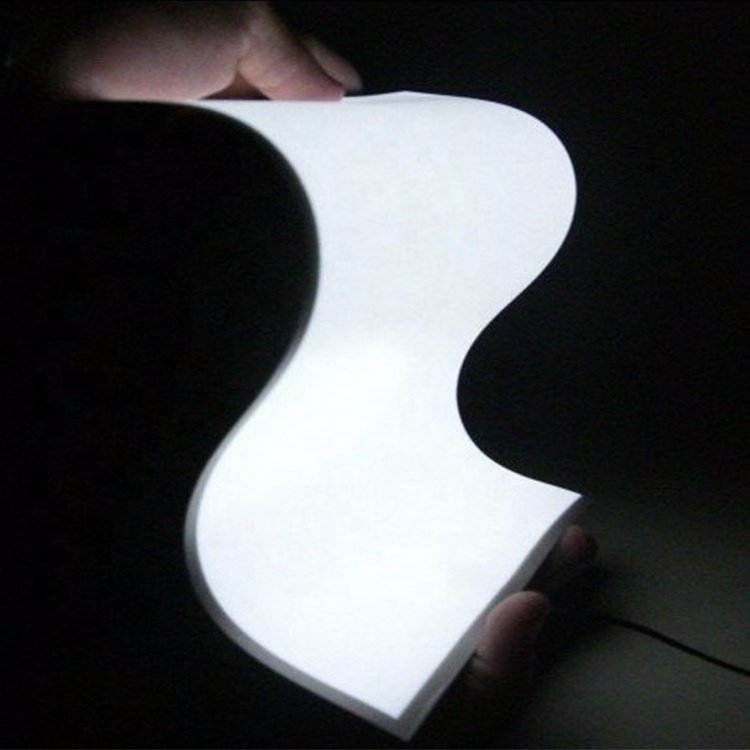 Electroluminescent light cuttable 12V EL panel with inverter paper neon sheet