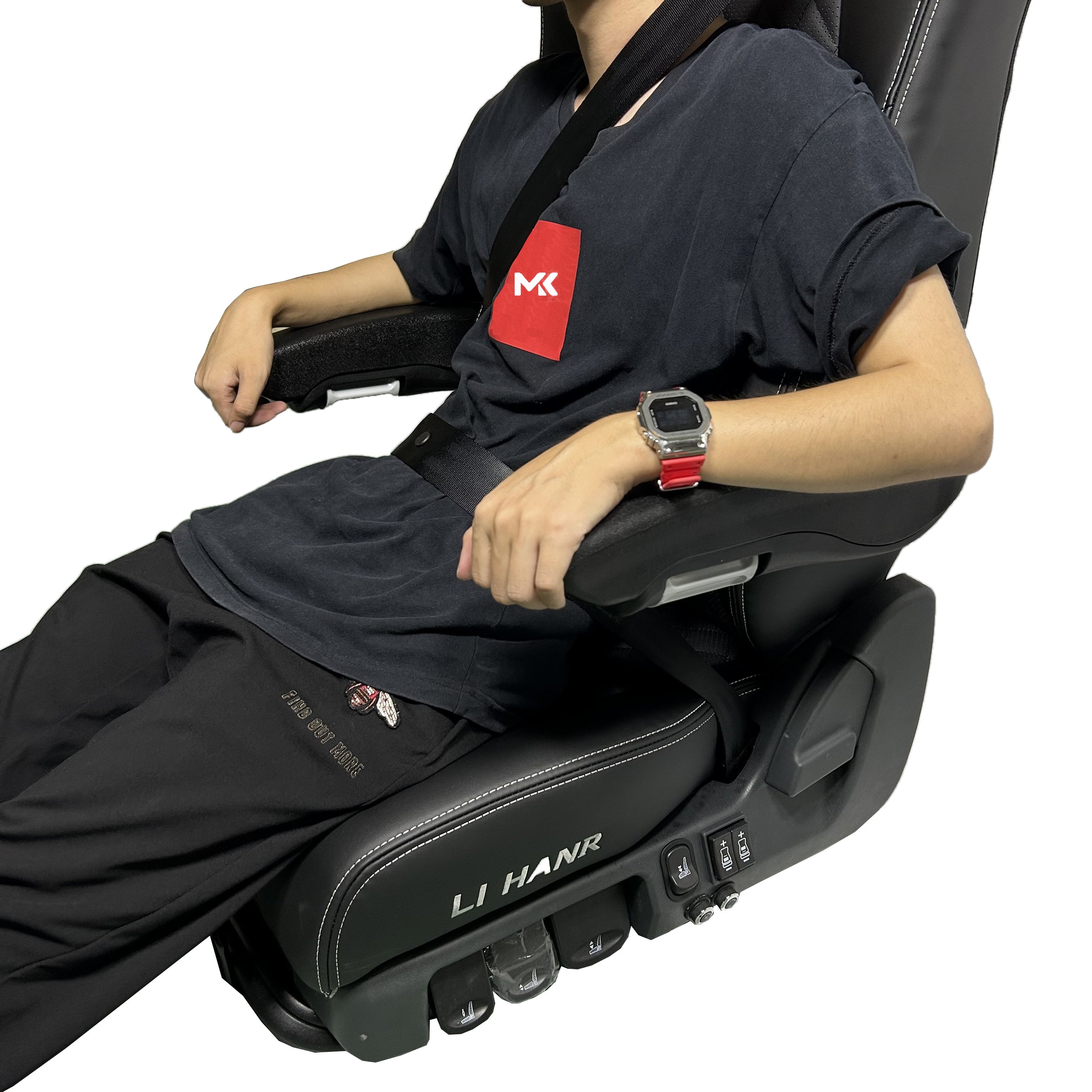 Luxury Airbag Suspension Damping Seat For Heavy Duty Truck Seat, Engineering Car Seat