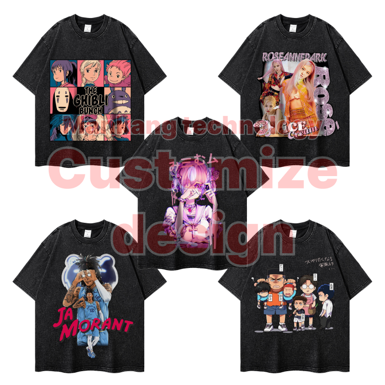 ManKang luxury customizable hip hop t-shirt DTG printing graphic tees men dropshipping products graphic t shirts