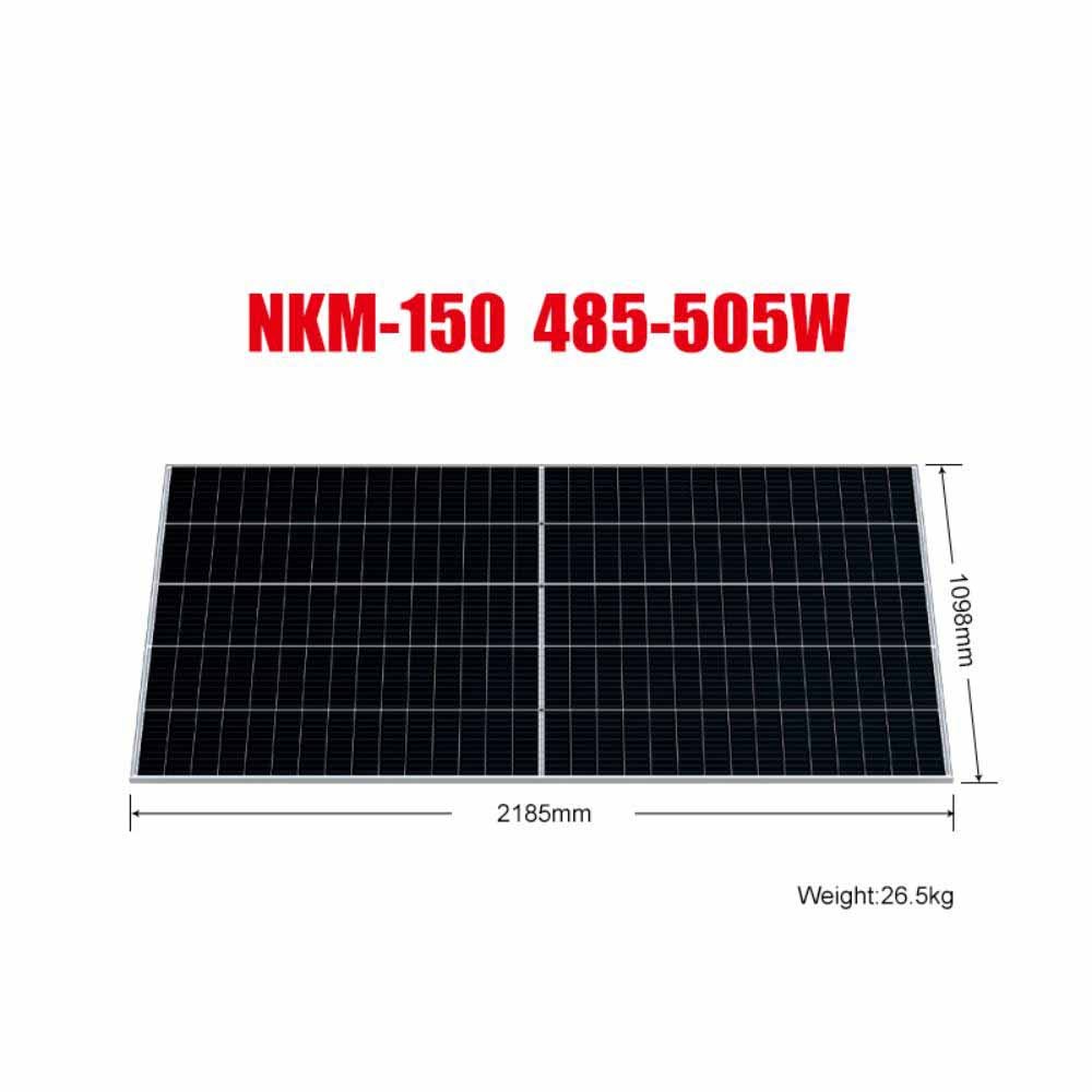 NUKO High Efficiency 182mm PERC Half Cell Mono Solar Panel 500W 505W 510W Solar Energy System Power Hot-selling Product