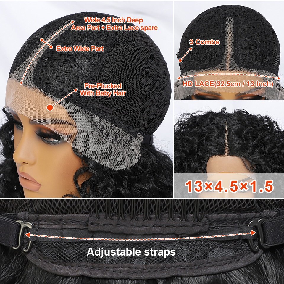 Wholesale Curly Butta Lace Wigs Synthetic Unit 5 Fiber Fringe Wigs Japanese Synthetic Bouncy Sensationn el Synthetic Wig