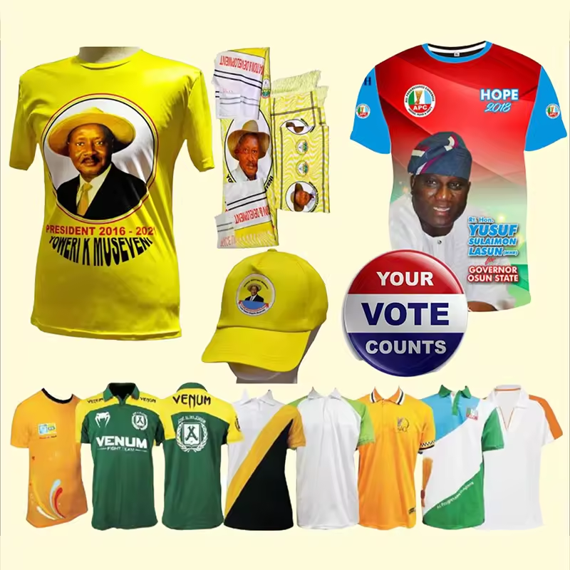 Manufacturer Low Price Screen Print Oversize Political Campaign Merchandise T Shirt