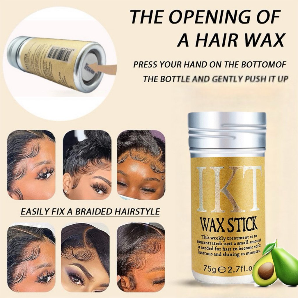 Alcohol-Free custom logo private label Braids Locks Weaves hair styling pomade para el cabello wig wax stick for women men
