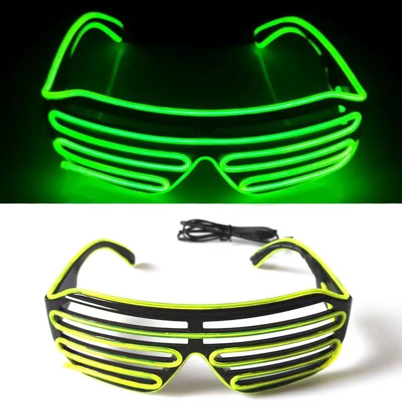 Best Seller brightness Flashing Glasses Eyewear Shade Luminous Supplies EL Wire LED Glow Party Neon glasses