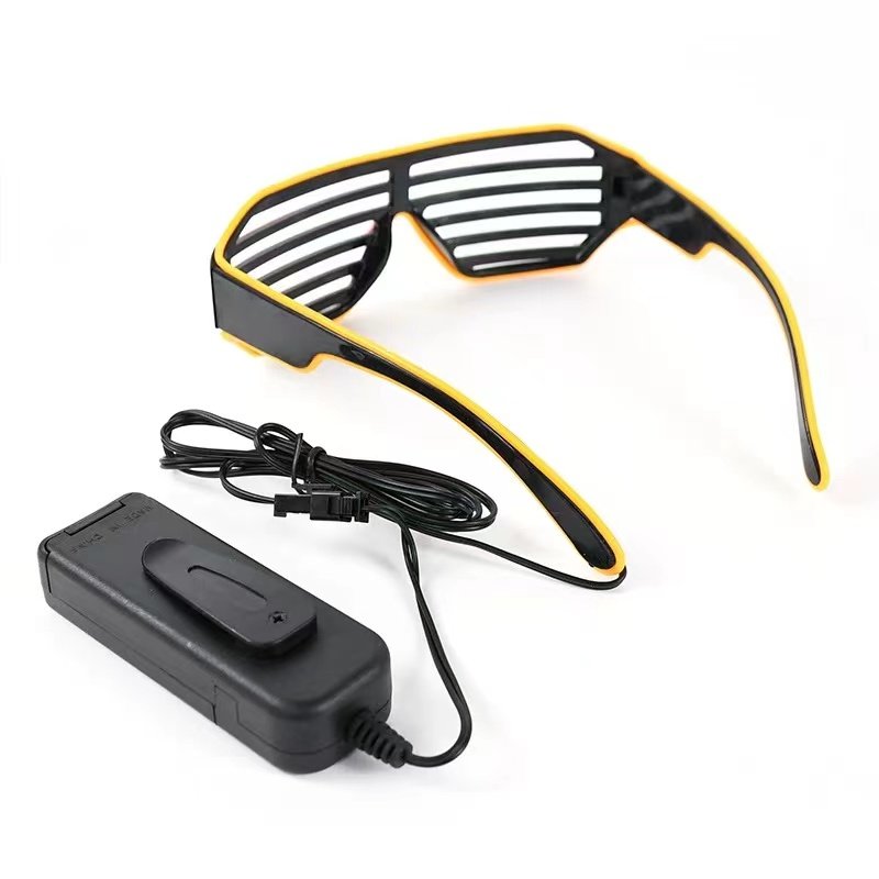 Best Seller brightness Flashing Glasses Eyewear Shade Luminous Supplies EL Wire LED Glow Party Neon glasses