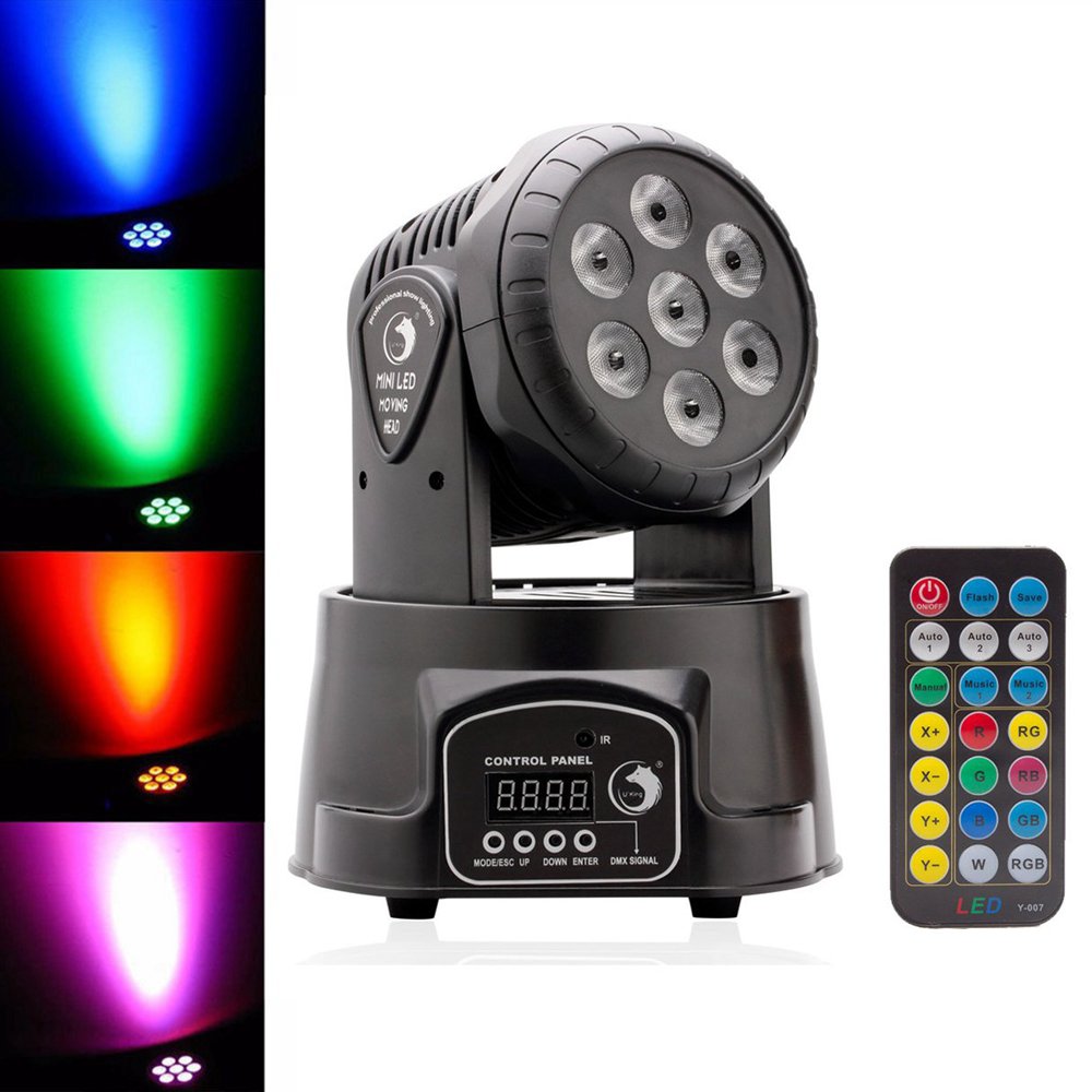U`King one-stop shop RGBW DJ Disco Lighting Effect LED Shaking Heads Stage Light one-stop shop Moving Head Lights