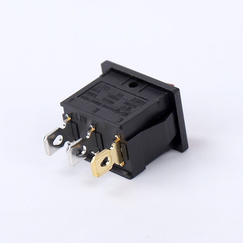 LECI 3Pin On Off Power Switch Power Supply Switching Rocker Switch With Red Light