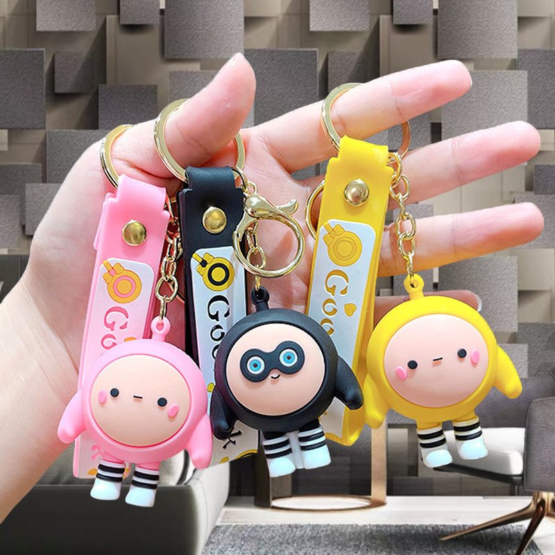 Manufacturer OEM ODM 2D 3D Soft PVC Keychain Silicone Rubber Printed Key Rings Custom Key Tag