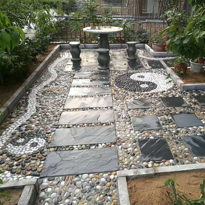 Natural Pebble Stones For Gardens Landscape YuHua stones polished decorative garden culture landscape
