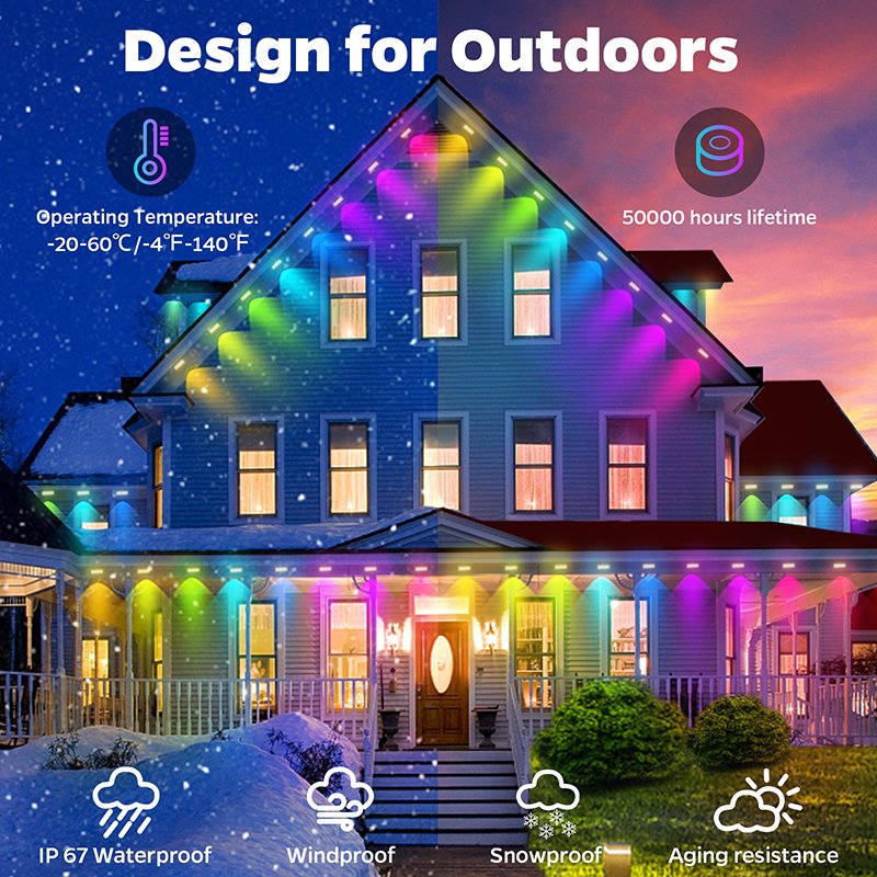 outside christmas decorations point lights factory price ip68 outdoor waterproof 2904 2811 rgbw point holiday lights led pixel