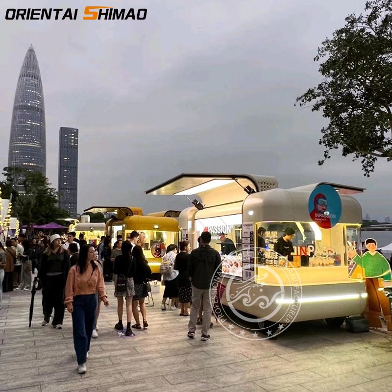 Fast Food Vending Cart Airstream Food Trailer Outdoor Mobile Food car Mobile Coffee Truck with DOT CE