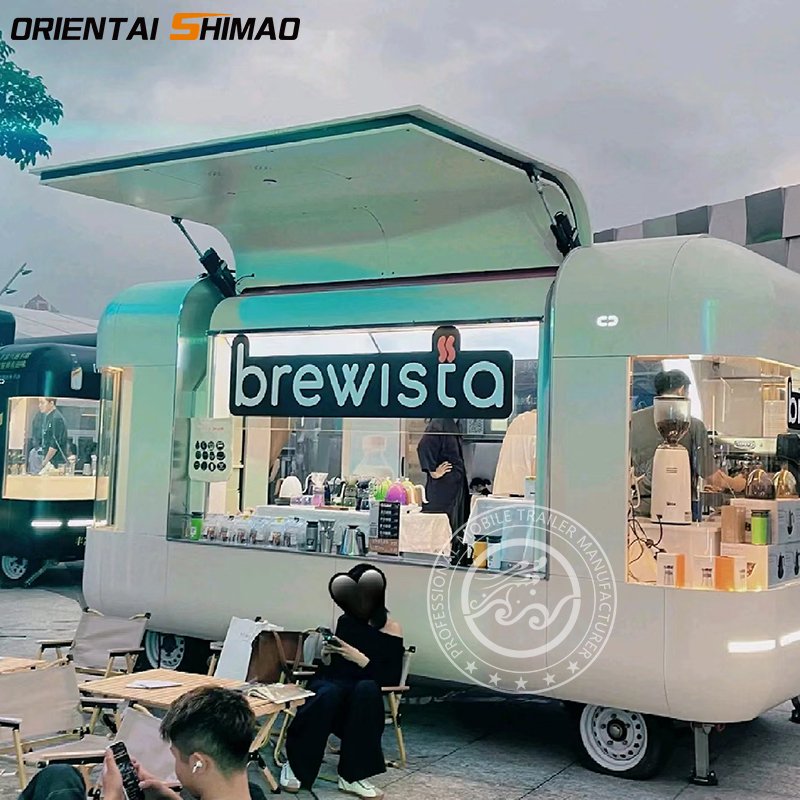 Fast Food Vending Cart Airstream Food Trailer Outdoor Mobile Food car Mobile Coffee Truck with DOT CE